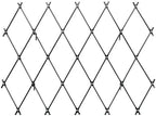 Achla FT-32G Designs Wall Mounted Lattice Garden Trellis, Graphite by ACHLADesignsHomeGarden