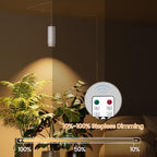 Zoomable Hanging Grow Light for Indoor Plant, Full Spectrum, White - Image 5