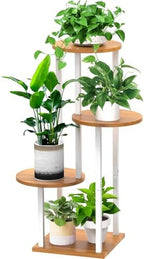 4 Tier Plant Stand Indoor Corner Tall Shelf for Multiple Plants by YOCOMEY