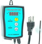 Plug in 1000 Watt Heating Thermostat Outlet 34-108°F by Propagate Pro 110V, 120V Heat Mat Heater Pad Temperature Controller for Starting Seeds, Reptiles, Egg Incubation + Beer Brewing/Wine Making by PropagatePro