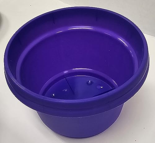 Flower Pots with Saucers, 9 inch, Purple, Pack of 5 - Image 7