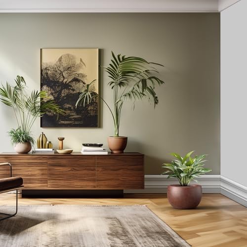 Kante Accent Round Bowl Rusty Concrete Planter 15.7" Dia, Outdoor - Image 3