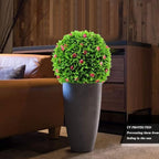 Decorative Plant Ball Decor Artificial Grass Ball Round Dia 20in, Faux Greenery Fake Plants Extra Large, Green Grass Moss Balls, Decor Greenery Eucalyptus Topiary Ball - Image 2