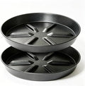 NIMYAU Plant Saucer 17 Inch 2 Pack, Raised Center for Optimal Drainage Plant Saucers, Durable Plastic Drip Tray for Large Indoor & Outdoor Plants by NIMYAU