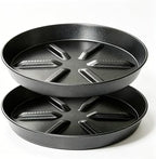 NIMYAU Plant Saucer 17 Inch 2 Pack, Raised Center for Optimal Drainage Plant Saucers, Durable Plastic Drip Tray for Large Indoor & Outdoor Plants by NIMYAU