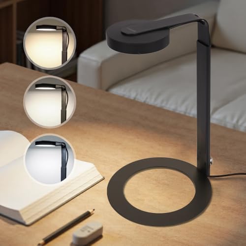 LANDEN LED Desk Lamp with Magnetic Head – 3 Modes & USB Timer, Stepless Dimming, Full Spectrum Light for Terrariums, Plants, Bonsai, or Minimalist Ambient Lighting for Bedroom, Office, Workspace by Landen