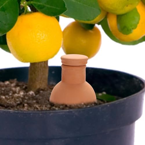 JUXYES 6 Pack Terracotta Self Watering Pots Watering System Planter Spikes - Image 2