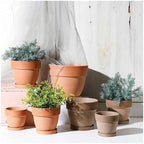 Flower pots Indoor Bowl-Shaped Red Clay Flowerpots Outdoor Indoor - Image 2