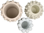 Eyely Delara Modern Minimalist Handmade Concrete Bubble Cylinder and Round Planter Set, Matte Soft Neutral (Set of 3) (NLP1002A-3SET) - Image 6