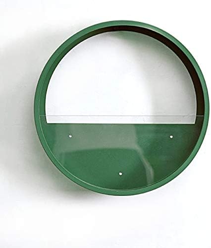Pack of 4 Round Wall Planters Hanging Metal Plant Containers Circle Plant Holder Contemporary Morden Circle Iron Vase for Succulents or Herbs Cactus and More (Green) - Image 6