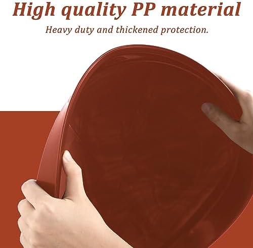 Eccliy 6 Pack Plastic Plant Saucer, Round, 18 Inch, Terracotta - Image 3