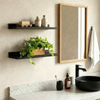 MyGift Artificial Pothos Plant, Acacia Wood Planter Box, Faux Greenery - Image 3