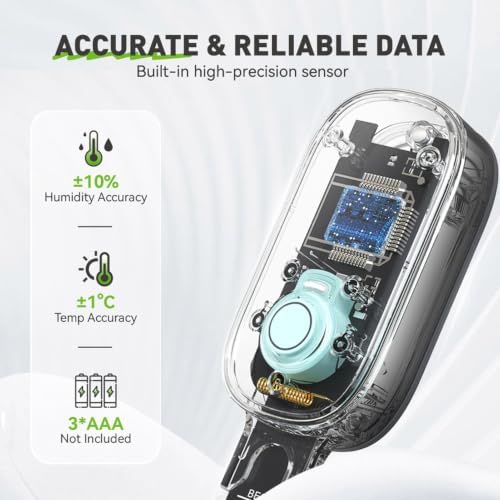 2 in 1 Bluetooth Plant and Soil Moisture Meter Bluetooth App Control - Image 5