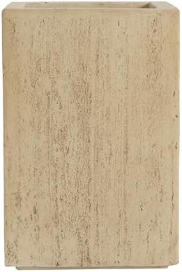 Christopher Knight Home Jorine Rectangular Planter, Patio Plant Urn, Lightweight Concrete Garden Pot, Plant Pot with Drain Plug, Outdoor Large Planter for Backyard Garden Poolside, 19.75" Travertine - Image 4