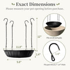 Plant Hanger Indoor Outdoor 4-Pack Metal Hanging Planter for Indoor Plants - Image 2