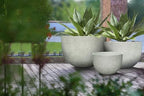 Large Resin Planter Pot for Trees Big Flower – Lightweight Round Plant Pot with Stone-Textured Finish, Weather-Resistant Decorative Outdoor & Indoor ((3 Sizes Combo: 13" + 17.7" + 21.7")) - Image 5