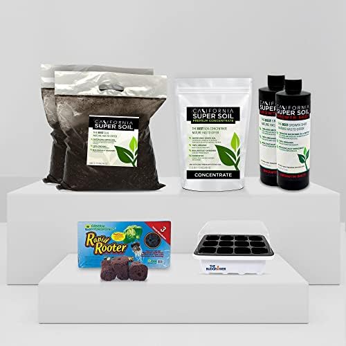 The Bud Grower | | California Super Soil | Premium 100% Nutrient Rich Organic Super Soil | 5 Pack of Hydroponic Nutrients and Grow Supplies | All-in-One Grow Tent Kit's & Supplies by TheBudGrower