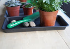 VUWEZ 6 Pack Plastic Plant Trays - Rectangular 14 inch, Indoor/Outdoor Plant Saucers with Drip Protection, Perfect for Windowsill or Planters (6.8 x 14.5'', Black) - Image 5