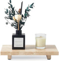 Natural Travertine Tray Pedestal Stand, Stone Riser for Bathroom & Kitchen by SumlusMarbleTheory