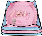 Garden Tools, Shovel, Foldable Plant Repotting Mat, Soil Gardening Succulent Transplanting(Pink,100cm) - Image 3
