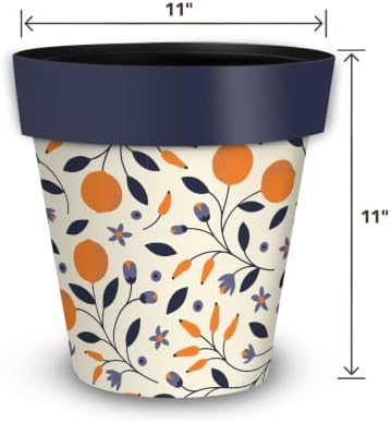 Briarwood Lane Everyday Planter 11.75 x 11 x 11 Citrus and Vines Medium - Image 2
