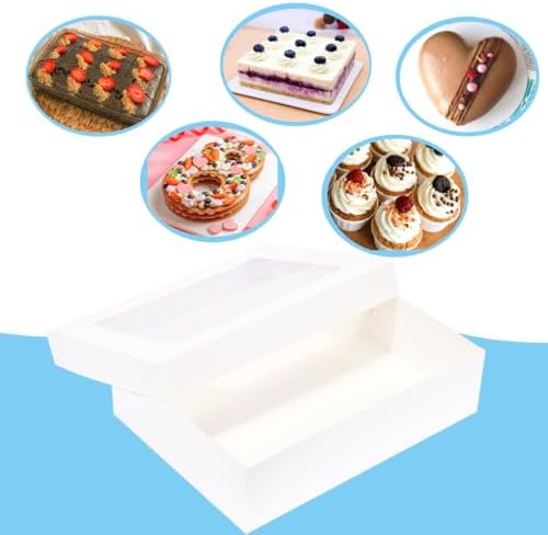 JJO 19x14x5 Inch 6 Pack Cake Boxes with Thick Cake Boards - Image 4