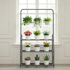 SORCEDAS Plant Stand Outdoor Indoor 3 Tier Metal with Hanging - Image 3