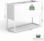 Modern Raised Metal Planter Box with Legs,38" L x 15" W x 30.5" H - Image 4