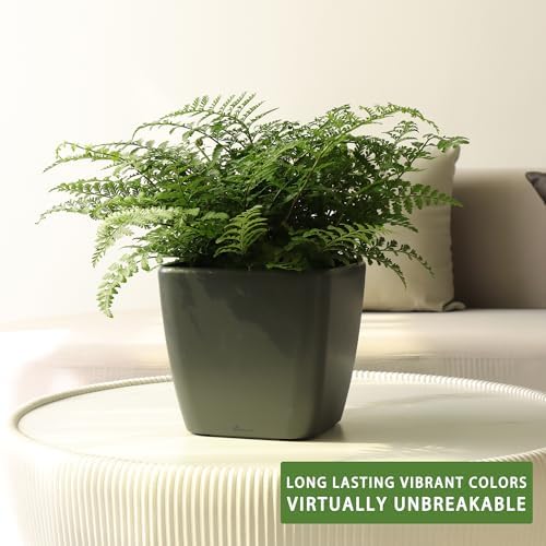 Dexceder 9x8 Self Watering Planter (Slate Gray Matte) - Image 6