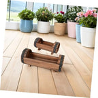 NUOBESTY Garden Planter Xmas 2pcs Set Half Barrel Wooden Box for Plants - Image 5
