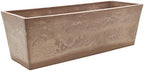 Arcadia Garden Products PSW Pot Collection [25.3 inch] Plastic/Stone/Wood Composite Window Box Rectangular Planter – No Drainage Hole (Drillable), Indoor/Outdoor Pot for Flowers and Vegetables, Taupe by PSW