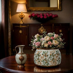 Vintage Ceramic Flower Pot, 6.5 & 9in, with Drainage & Filter - Image 5