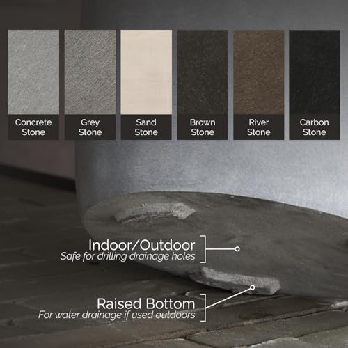 Orbo Globe Sphere Indoor/Outdoor Planter, 35x31in Carbon Stone - Image 3