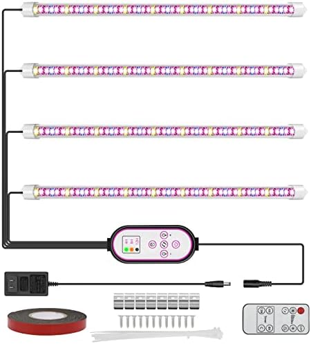 Felibeaco Plant Grow Light Strip for Indoor Plants Full Spectrum with Timer by MakeYourLifeEasier