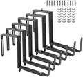 Window Box Bracket,Adjustable Planter Box Brackets,Black,6Pack by XZWMY