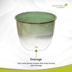 Headwind Glazed Ironstone Hamilton Collection Decorative Plant Pot – 14" Evergreen Pot – Lightweight & Durable with Drainage Flower Pots for Indoor Plants & Outdoor Planter Use by Robert Allen - Image 6