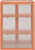 Wooden Portable Greenhouse, Garden Greenhouse Raised Flower Planter with 2 Shelves and 2 Doors, Garden Portable Mini Greenhouse Cabinet for Outdoor Indoor Use 29.5"x18.5"x42.9" -AA - Image 6