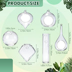 Zopeal 6 Pcs Glass Hanging Planter Wall Vase Terrarium Hydroponic Plants - Image 2