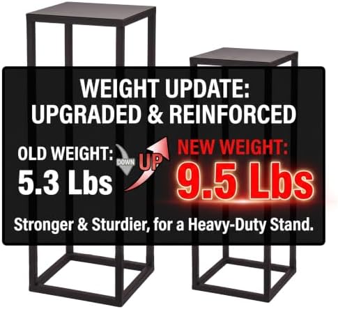 Black Plant Stand Indoor Pack of 2, No Assembly Required Metal Pedestal Flower Stand, Upgraded 0.6" Heavy Duty Column Table for Wedding Centerpieces, Living Room Modern Flowerpot Holder Rack - Image 3