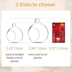 NUPTIO Hanging Glass Terrarium Globes, 12 Pcs, 4 Inch - Image 3