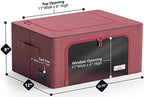 Sorbus Clothes Storage Bins, Clear Window & Handles (Medium, 2 Pack, Pink) - Image 3