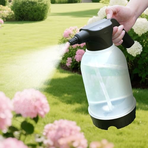 Electric 2L Watering Can for Indoor Plant Adjustable Pressure Sprayed Bottle Includes Ergonomic Handle Leakproof Design Fine Misting Electric Sprayed for Home Garden - Image 5
