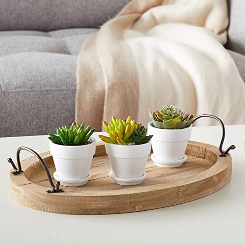 Juvale Mini Terracotta Pots - Pot with Drainage Hole - Versatile Succulent & Herb Planter - Paintable White Planter for Custom Decor - Pack of 12, White, 2.9 x 2.9 x 2.5 in - Image 3