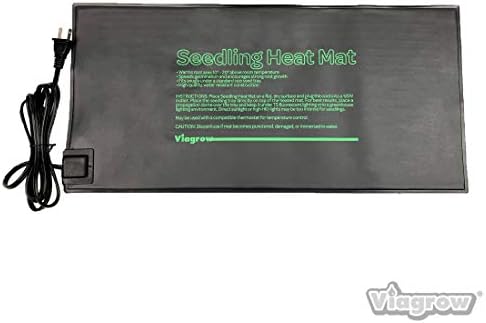 Viagrow VSEEDMAT 20.5 in. x 8.5 in. Seed Propagating Seedling Heat Mat, 20.5 x 8.5/Large by Viagrow