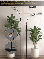 24W Smart Grow Lights for Indoor Plants, Full Spectrum LED Plant Light - Image 5