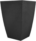 Tusco Products MSQT23BK Modern Square Garden Planter, 23-Inch, Black by TuscoProducts