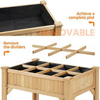 Yaheetech 36" Raised Planter Box 8-Pocket with Grow Grid,2Pcs - Image 5