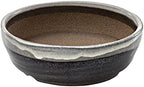 Wazakura Shigaraki Series Handmade Stripe Glazed Ceramic Bonsai Pot by WazakuraJapan