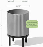 Veradek Demi Series Raised Planter - Round Planter with Stand - Image 2