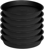 4 Pack of 20 21 inch Plant Saucer Round, Deep Plant Saucers for Pots, Heavy Duty Plastic Plant Drip Tray for Indoors Outdoor, Bird Bath Bowls, Plant Trays for Planter 19-22" (21 inch, Black) - Image 7